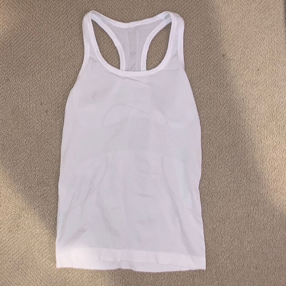White Lululemon Workout Top
